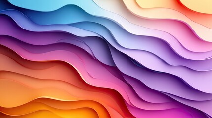 Obraz premium Colorful paper cut-style backgrounds with iridescent hues and holographic accents. Great for invitations, flyers, banners, or greeting cards with text placement. 