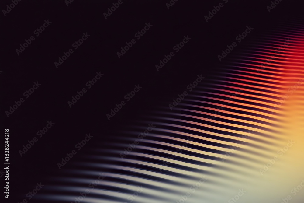 Aufkleber diagonal linear striped design with vibrant colors and a gradient