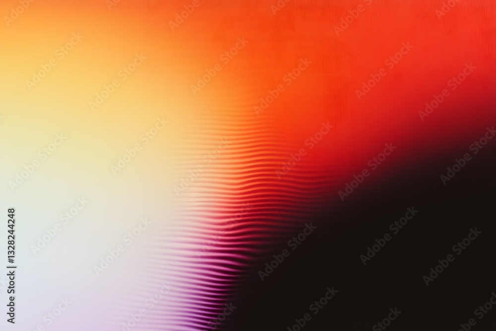 Poster a gradient background featuring wavy lines and blended color tones