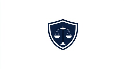 Justice shield emblem, legal symbol, fair balance, protection, authority