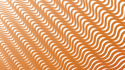 Orange stripes wave pattern background for fabric style