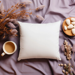 Pillow Mockup, White Cushion, Bed Pillow, Throw Pillow, Pillow Template, Blank Pillow, Pillow Mockups, Bedroom Pillow, Decorative Pillow, Soft Pillow, Pillowcase Mockup, Home Decor Pillow