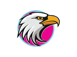 logo with eagle icon