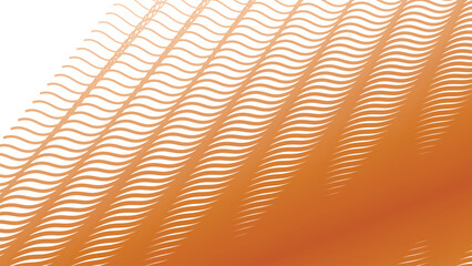 Orange stripes wave pattern background for fabric style