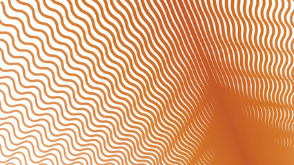 Orange stripes wave pattern background for fabric style