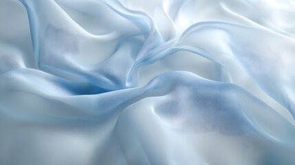 Obraz premium fabric with delicate folds rippling in a soft breeze, capturing a sense of movement 