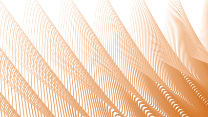 Orange stripes wave pattern background for fabric style