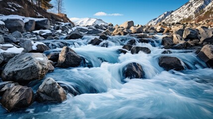 river rushing waters