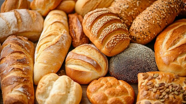 A traditional bakery displaying an assortment of freshly baked bread and pastries pic