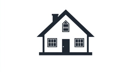 Simple House Icon, Vector Graphic, Illustration, Home Symbol, for Design Use