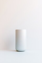 sleek modern home gadget placed centrally on pristine white backdrop showcasing its innovative design focus on its