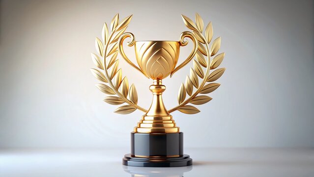 Premium Award Design Template: Elegant White Background Aerial Photography