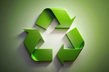 Obraz premium Recycle Symbol Arrows Green Environmental Sustainability Stock Photo