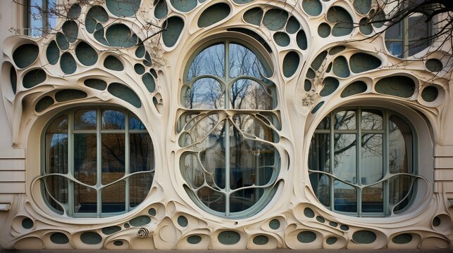 patterns art nouveau tree