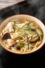 茄子と豚バラのうどん