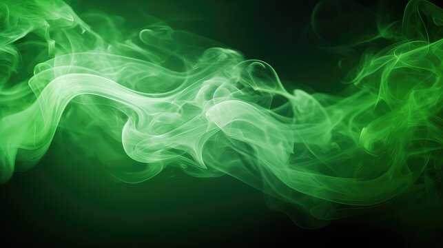 dreamy green smoke background