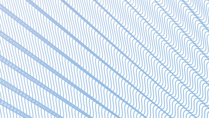Aero Blue wave line stripes pattern background for fabric style