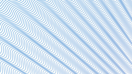 Aero Blue wave line stripes pattern background for fabric style