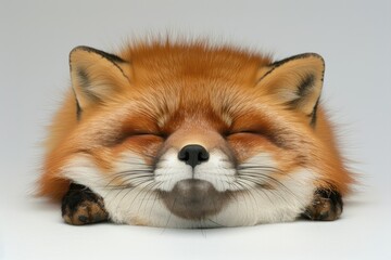 Obraz premium Sleepy Red Fox Portrait