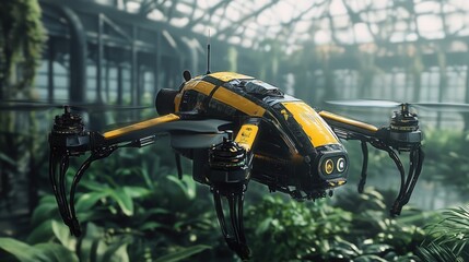 futuristic drone specifically designed to eradicate pests.