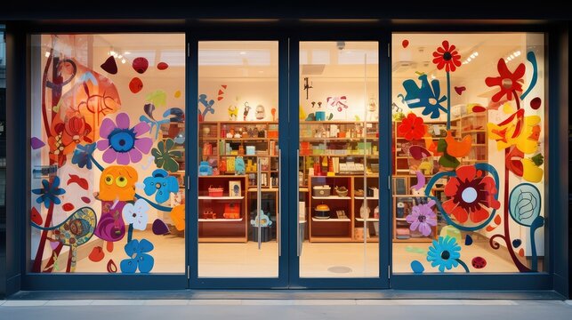 decals store glass door