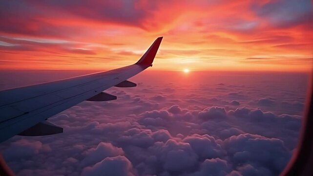 view from airplane window