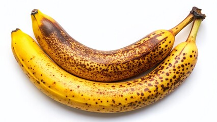 Ripe and Overripe Bananas: Top View, High-Resolution Stock Photo