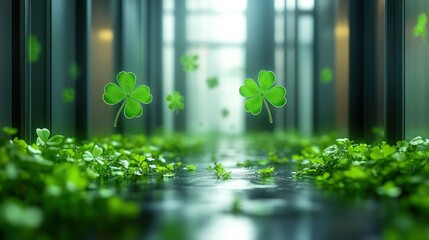 Green clover path