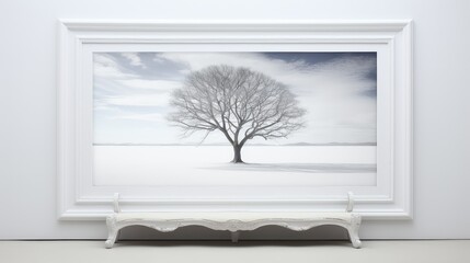 modern white border