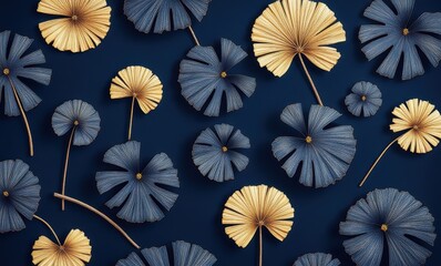 Elegant floral abstract art design