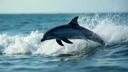dolphin jumping out of water