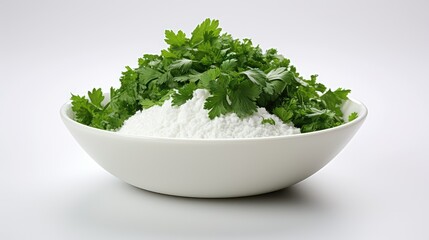 garnish parsley on white
