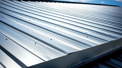 Obraz premium industrial sheet metal roof