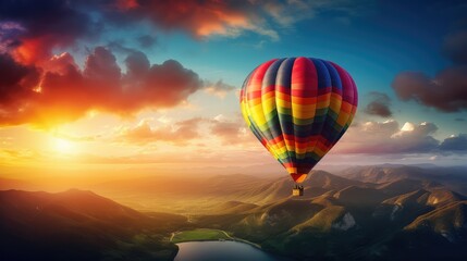 Obraz premium sky rainbow and gold