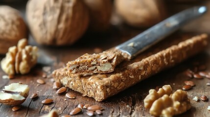 heart-healthy walnut and flaxseed cracker with no preservatives.