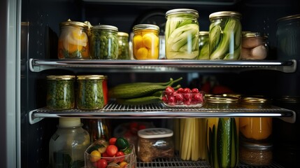 reflection refrigerator glass