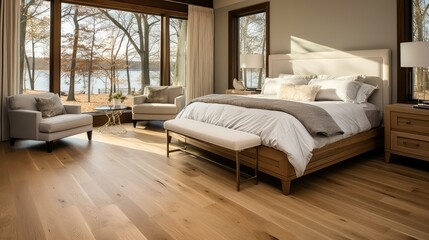 bedroom oak wood flooring