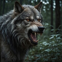 Obraz premium wolf in the snow