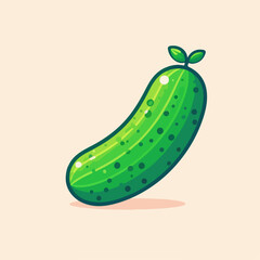 illustration of cucumber