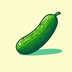 cucumber on a white background
