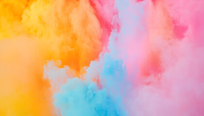 Colorful smoke explosion abstract art vibrant background airborne particles creative photography dynamic visuals