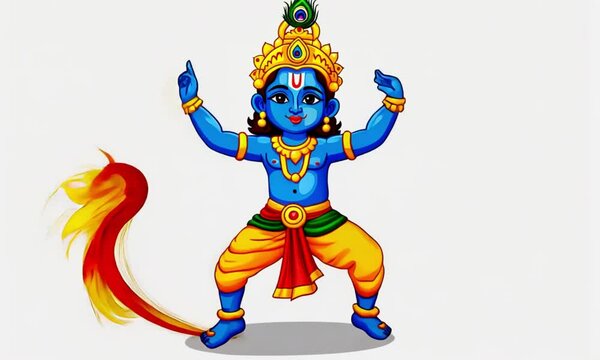 Dancing Krishna, Hindu Deity
