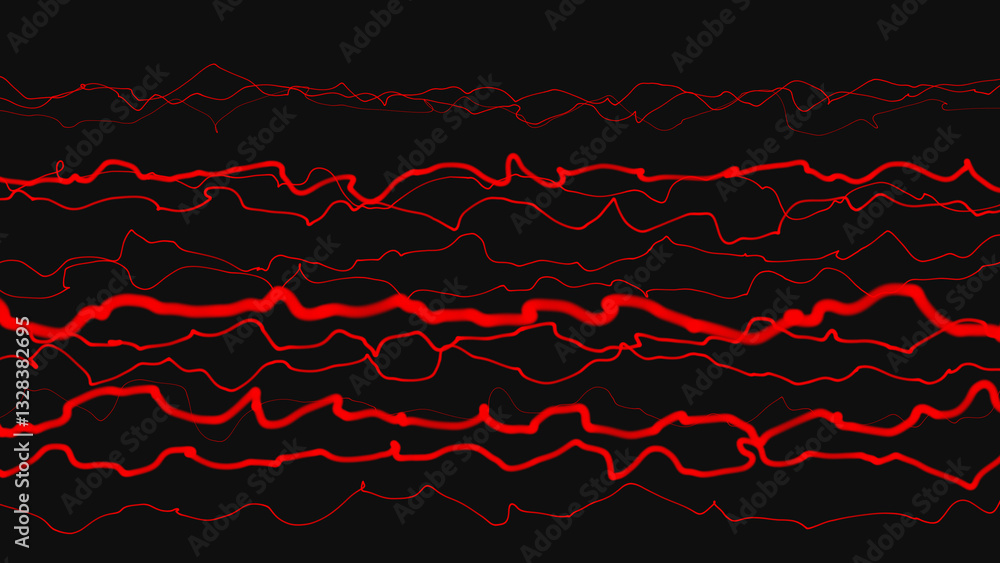 Poster abstract waves set, transparent red horizontal waves .background with color lines . wavy elegant col