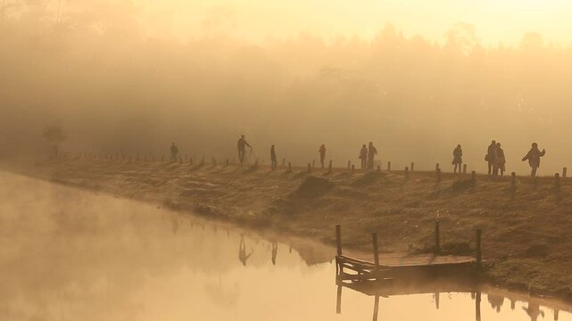 View of Huay Chan Reservoir. Pa-Son Watchan or FIO Watchan (Forest Industry Organization) Galyani Vadhana district Chiang Mai, Thailand