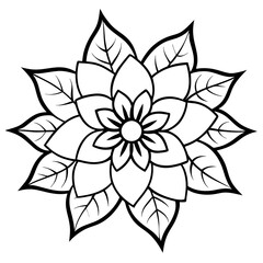 vector illustration of a flower