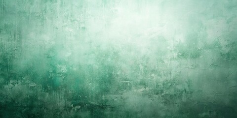 Fototapeta premium Soft Jade Green Abstract Grunge Texture: Moody Atmospheric Nature Inspired Digital Art Wallpaper