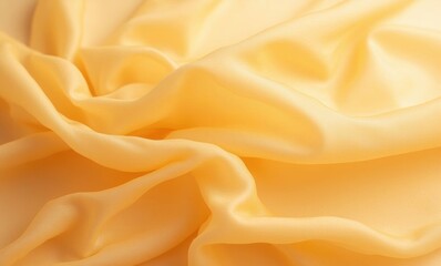 Soft yellow satin fabric texture