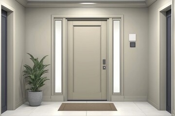 Elegant sidelights complement 2025 trend door.