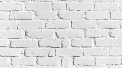 Obraz premium White brick wall texture, seamless pattern. Clean, simple background