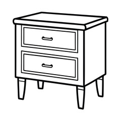 furniture line art vector illustration 